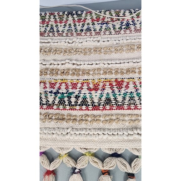 Boho Rainbow Macramé Colorful Wall Hanging Tapestry Art - Picture 5 of 15